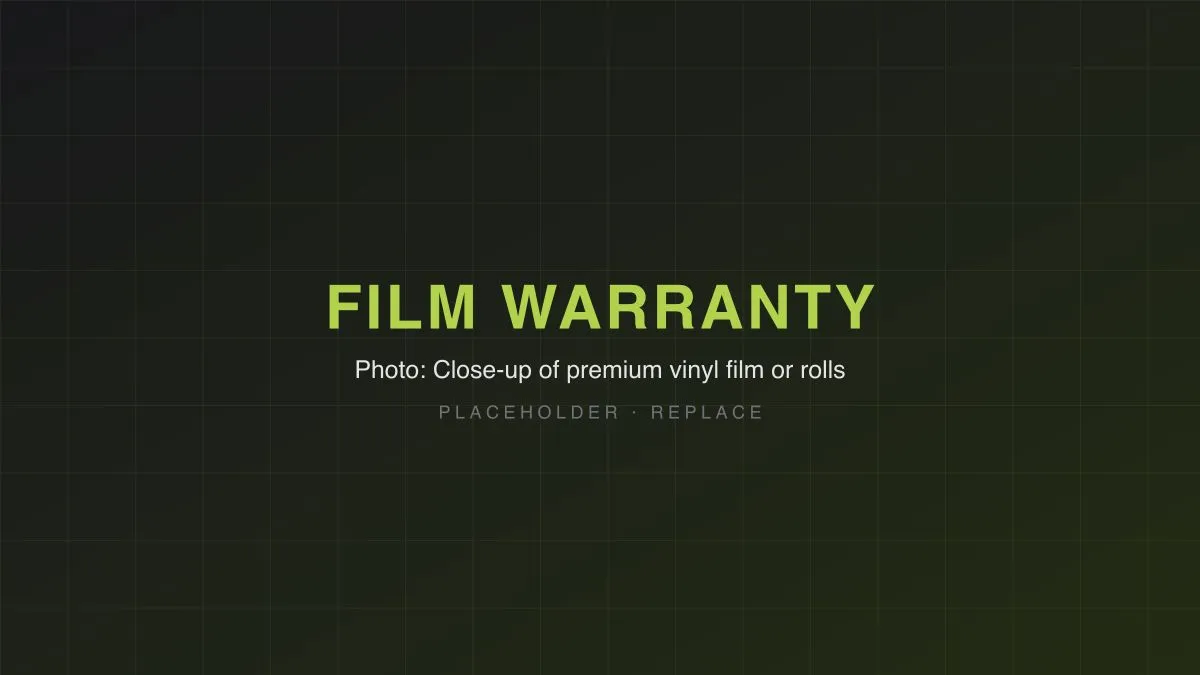 Manufacturer Film Warranty