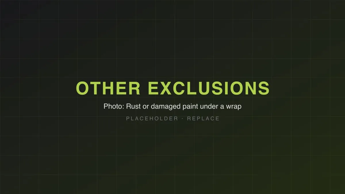 Other exclusions