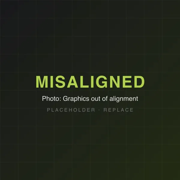Misaligned graphics